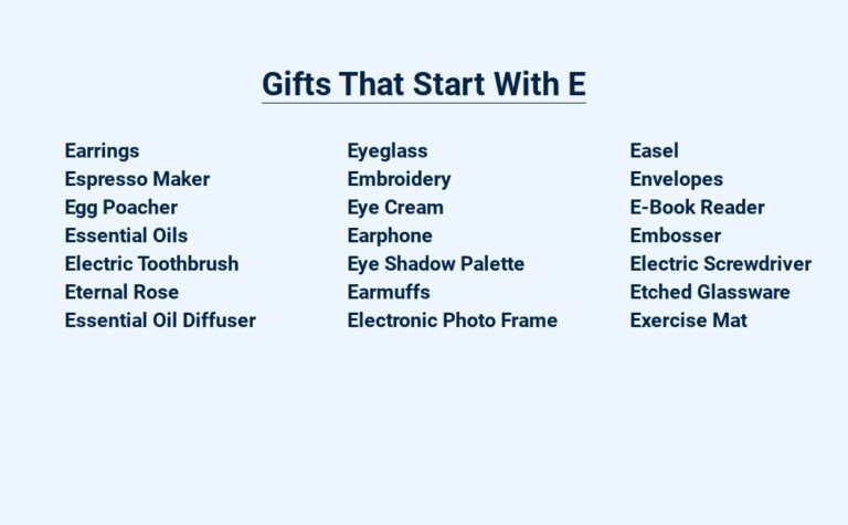 Read more about the article Gifts That Start With E – Enriching Experiences
