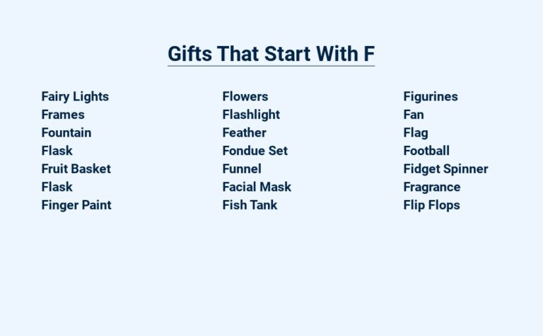 Read more about the article Gifts That Start With F: The A to Z of Fabulous Presents