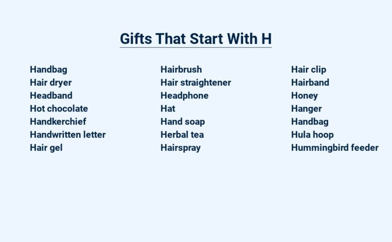 Read more about the article Gifts That Start with H – Handpicked and Heartfelt
