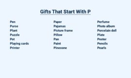 Gifts That Start With P – Perfect Presents