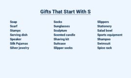 Gifts That Start With S – For Spectacular Surprises