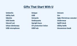 Gifts That Start With U – Unforgettable Presents