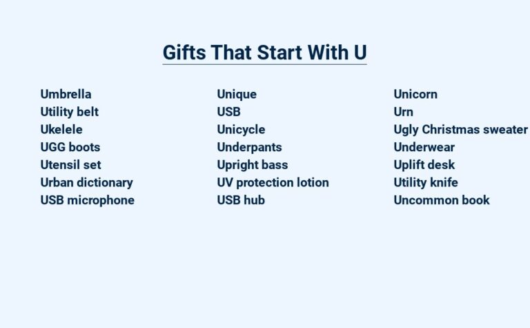 Read more about the article Gifts That Start With U – Unforgettable Presents