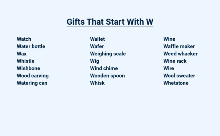 Read more about the article Gifts That Start With W – Wonderful Presents A-Z