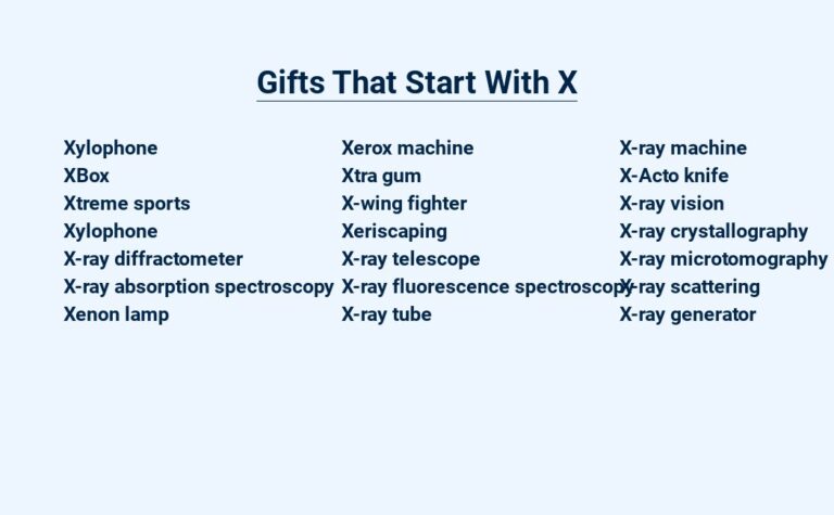 Read more about the article Gifts That Start With X:  Extraordinary Present Ideas