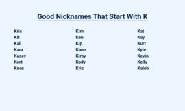 Good Nicknames That Start With K – Cool and Creative Monikers