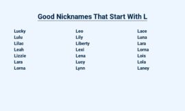 Good Nicknames That Start With L – Fantastic Monikers For Your Loved Ones