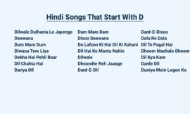 Hindi Songs That Start With D – Divine Melodies