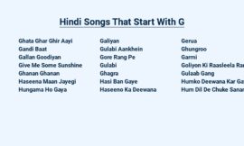 Hindi Songs That Start With G – Golden Melody