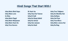 Hindi Songs That Start With I – Iconic Collection