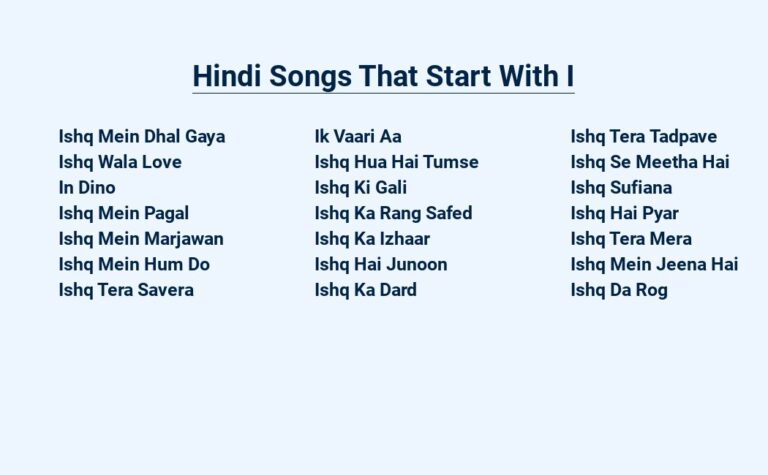 Read more about the article Hindi Songs That Start With I – Iconic Collection