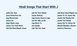 Hindi Songs That Start With J – Timeless Beauties