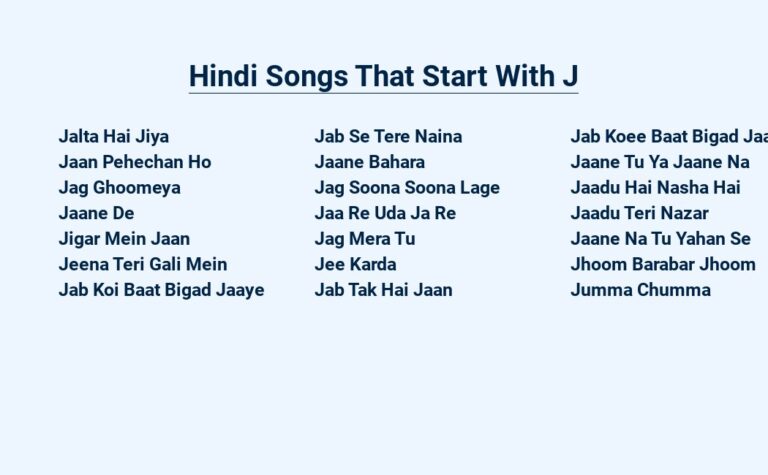 Read more about the article Hindi Songs That Start With J – Timeless Beauties