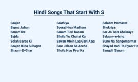 Hindi Songs That Start With S – Melodious Startings