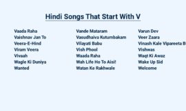 Hindi Songs That Start With V – Your Classic Playlist