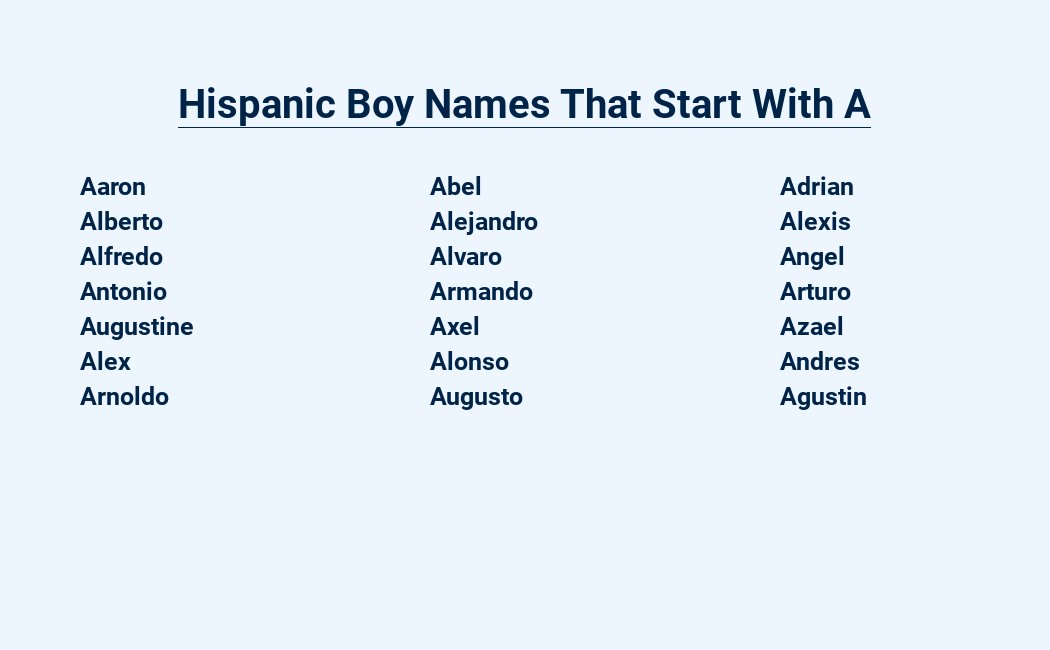 hispanic boy names that start with a