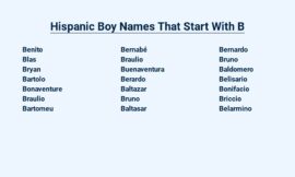 Hispanic Boy Names That Start With B –  For Your Macho Kid