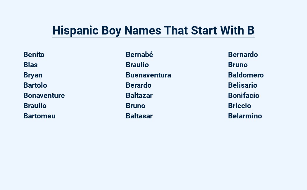 hispanic boy names that start with b