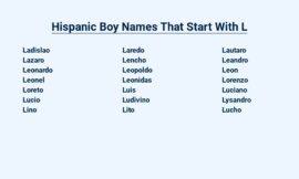 Hispanic Boy Names That Start With L – A Touch of Spanish Charm