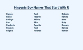 Hispanic Boy Names That Start With R – Classic and Unique
