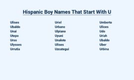 Hispanic Boy Names That Start With U – A Journey Into Timeless Traditions