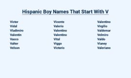 Hispanic Boy Names That Start With V – For Your Little Charmer
