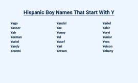 Hispanic Boy Names That Start With Y – A Journey of Discovery