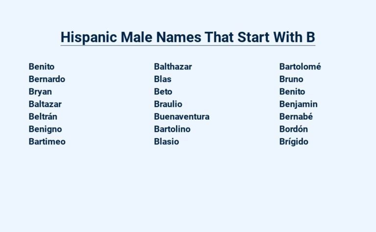 Read more about the article Hispanic Male Names That Start With B – For Your Baby Boy