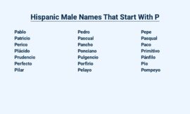 Hispanic Male Names That Start With P – A Journey Through History