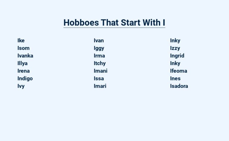 Read more about the article Hobboes That Start With I – Initial Letters