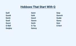 Hobboes That Start With Q – Quite Quirky