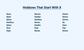 Hobboes That Start With X – A Unique Linguistic Quirk