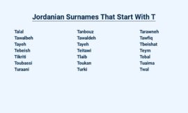 Jordanian Surnames That Start With T – Tracing Ancestry