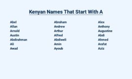 Kenyan Names That Start With A – Rich and Meaningful