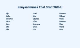 Kenyan Names That Start With U – Uniquely Yours