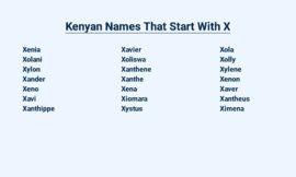 Kenyan Names That Start With X – Tracing Our Roots