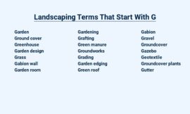 Landscaping Terms That Start With G – Your Garden Glossary