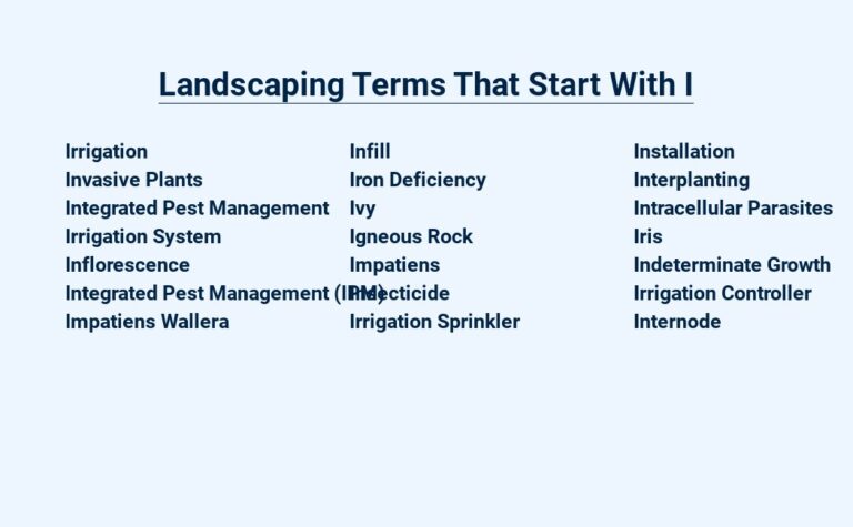 Read more about the article Landscaping Terms That Start With I – Important Words to Know