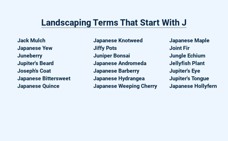 Read more about the article Landscaping Terms That Start With J – The Ultimate Jar-gon Guide