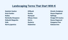 Landscaping Terms That Start With K – Know the Lingo