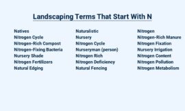 Landscaping Terms That Start With N – Know the Lingo