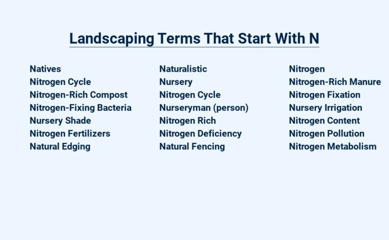 Read more about the article Landscaping Terms That Start With N – Know the Lingo