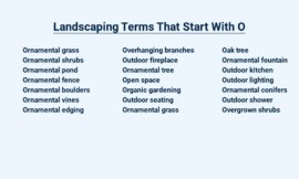 Landscaping Terms That Start With O – Your Outdoor Oasis Awaits