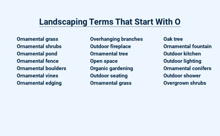 Read more about the article Landscaping Terms That Start With O – Your Outdoor Oasis Awaits