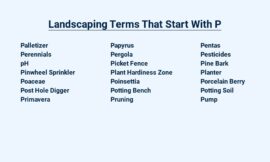 Landscaping Terms That Start With P – A Handy Reference