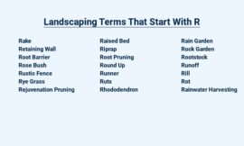 Landscaping Terms That Start With R – An Essential Guide