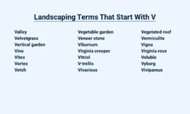 Landscaping Terms That Start With V – Venture Into Your Garden Vocabulary