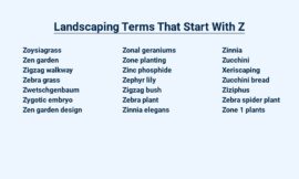 Landscaping Terms That Start With Z – Zesty Words To Know