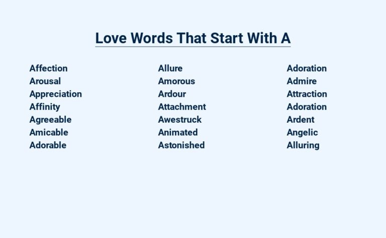 Read more about the article Love Words That Start With A – The A-Mazing Collection