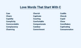 Love Words That Start With C – Cherished Expressions